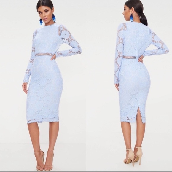 PRETTY LITTLE THING Lace Bodycon Dress - Picture 1 of 7